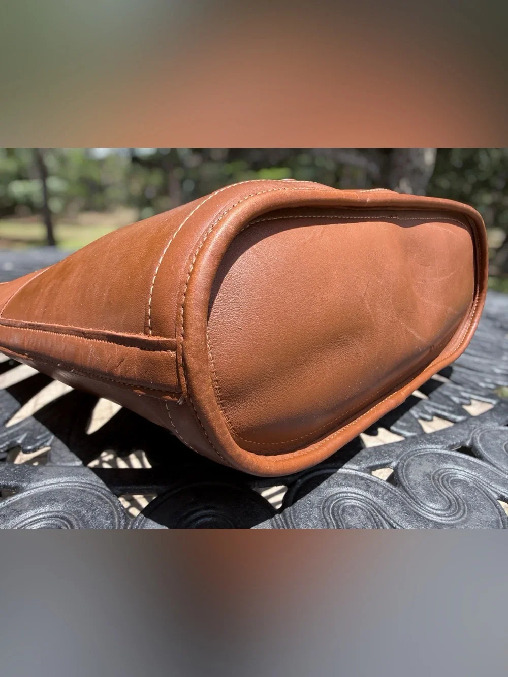 VTG By Otis Genuine Leather Shoulder Bag Purse USA Made
